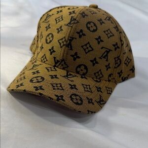 New Monogram Cap in Tan and Black